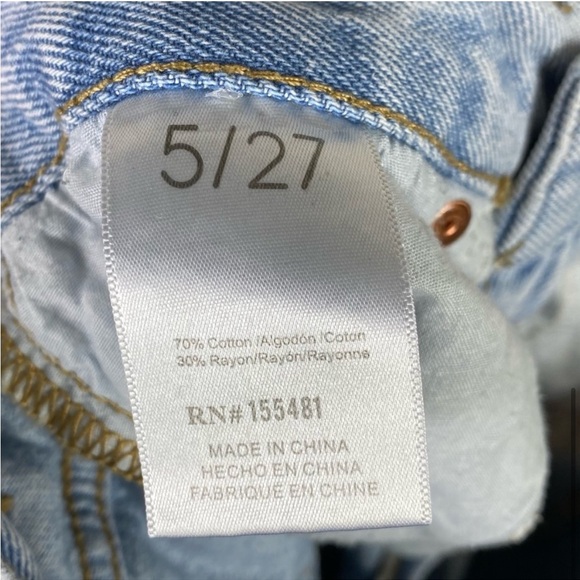 Simple Society Light Wash High Waisted Baggy Fit Jeans - Picture 2 of 3